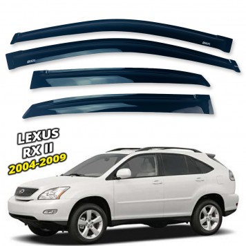 Дефлекторы окон Lexus RX II 300/330/350/400 2004-2009 накладные (DEFL) Q2